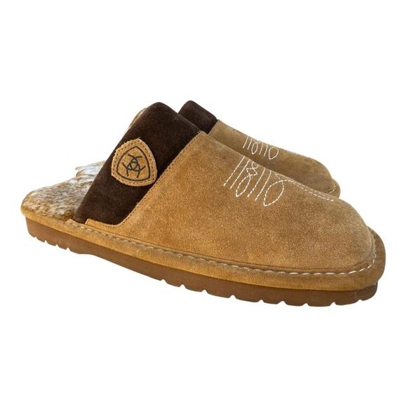 Airat Silversmith Square Toe Suede Slipper Men size 7 - Picture 1 of 6